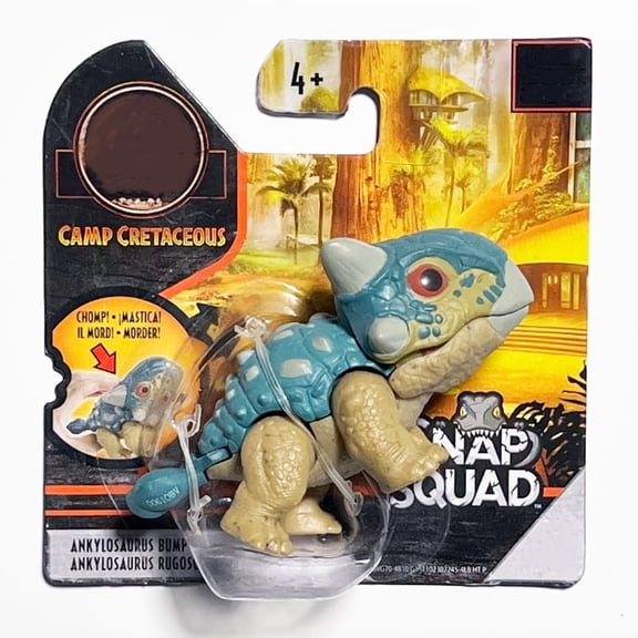 Jurassic Snap Squad Ankylosaurus Bumpy Camp Cretaceous Dinosaur Figure