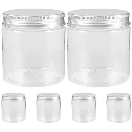 WHAMVOX  6 Pcs Small Fruits Jam Bottles Storage Jars Honey Transparent