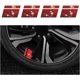 thumbnail image 1 of 4 pegatinas para llantas de ruedas, pegatinas reflectantes para llantas de neumáticos, accesorios de decoración de cubos de ruedas para automóviles (rojo), 1 of 5