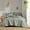 Sage Green#1, variant on Cotton Bedding Set 3-Piece Queen 3 Piece Ruffle Printed Quilt Set,Blue,Comforter Set