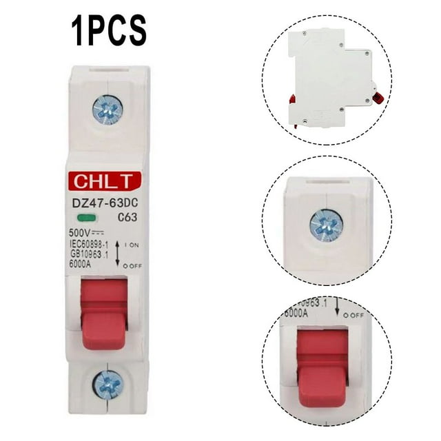 1PCS AC Circuit Breaker AC 500V Unipolar MCB Solar PV 10 16 20 32 40 63 Amp