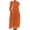 Orange, variant on Ahuyic Printed Solid Color Plus Size Dress For Women, Summer Womens' Short Sleeve Long Maxi Dresses,Ladies' Casual Round Neck Dress Washed Cotton Loose Dress With Pockets