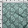 thumbnail image 3 of oneOone Silk Tabby Teal Green Fabric Asian Paisley Diy Clothing Quilting Fabric Print Fabric By Yard 42 Inch Wide, 3 of 4