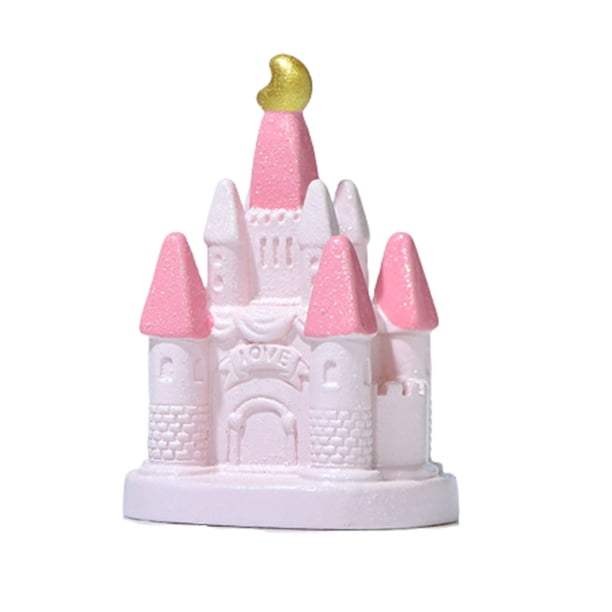 Naiovety Castillo Decoración Fantasía Cuento de hadas Artesanía Adorno Paisaje Jardinería Paisaje Miniatura Decoraciones de escritorio Artesanía Castillo de la luna Naiovety HA077358-03