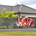 thumbnail image 3 of Lsque Red Sun Flame Fox Pattern Party Banner, Festive Banner , Holiday Celebrations and Events for Carnival Birthday Party Festival Decorations-Small, 3 of 8