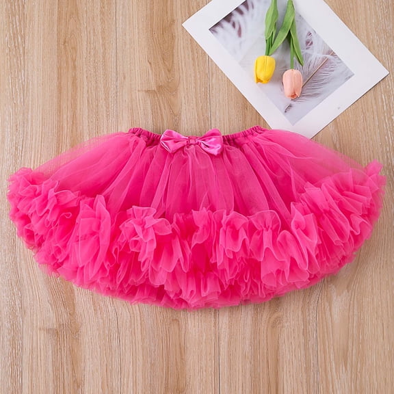 Infant Girl Dress Red Tutu for Girls Mesh Skirt Fluffy Skirts Little Girl Clothes 6-12 Months