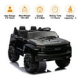 thumbnail image 5 of NEECHIPRO 2 Seater 24V 5 MPH Licensed Chevrolet Silverado Ride On Truck Car Toy w/ Parent Remote Control - Black, 5 of 9