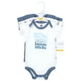thumbnail image 2 of Hudson Baby Infant Boy Cotton Bodysuits, Jawsome Little Bro, 0-3 Months, 2 of 3