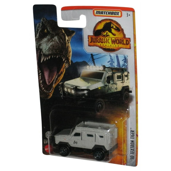 Matchbox Jurassic World Dominion (2022) Grey '10 Textron Tiger Toy Car