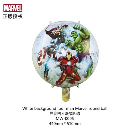 Aluminum film Marvel-themed balloon Spider-Man decorative background arrangement cartoon Captain America Iron Man birthday party