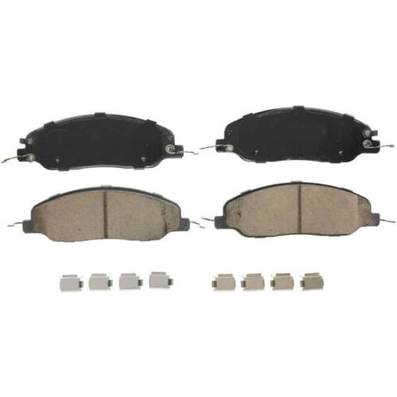 Front Brake Pad Set - Compatible with 2011 - 2014 Ford Mustang 3.7L V6 2012 2013