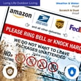 thumbnail image 5 of Do Not Leave Packages Here Sign, Please Ring Bell Or Knock Hard,, 5 of 8
