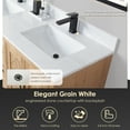 thumbnail image 5 of Anais 60" Wood Vanity in Light Brown with White Composite Stone Top no Mirror, 5 of 12