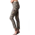 thumbnail image 3 of Seven7 Women's High Rise Slim Straight in Floral Camo, Lichen Green (6), 3 of 4