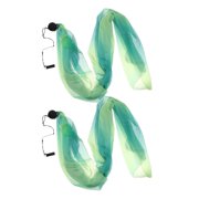 Wxqbjtam 2 Pairs Polyester Veil Poi Throw Balls Belly Dance Yoga Dancing Costume 2