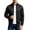 Black, variant on TKKCS Mens Full Zip Sweatshirt Hoodless Stand Collar Casual Long Sleeve Active Jacket with Side Pockets Dark Gray XL
