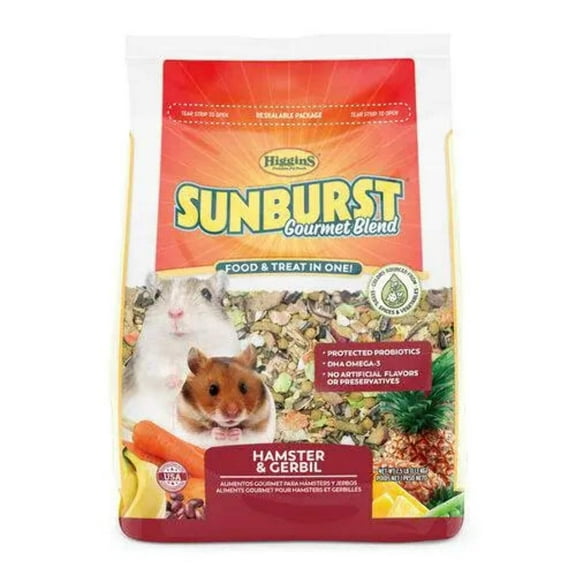 Higgins Sunburst Gourmet Blend Hamster Gerbil 2.5 lbs.