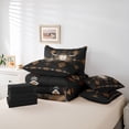 thumbnail image 6 of jejeloiu Aztec Geometric Print 7-Piece Twin Bedding Sets Kids,Rustic Bull Skull Pattern Bedding Comforter SetFor Men,Reversible, 6 of 7