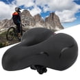 thumbnail image 2 of Sillín de bicicleta de cuero reforzado con resorte, diseño cómodo y aireado para paseos sin problemas, 2 of 8