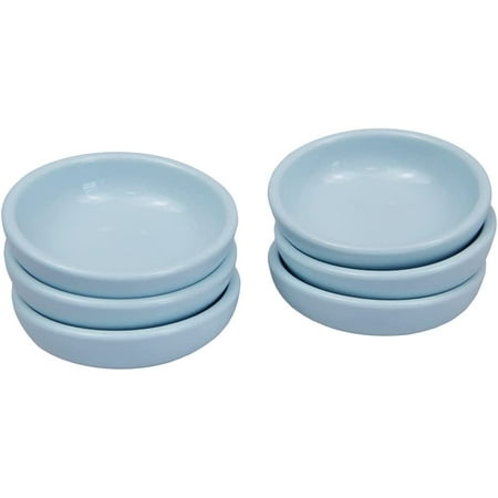 

DanceeMangoo 6pcs Candy Blue Porcelain Soy Sauce Dipping Bowls Side Dishes for Snack Sushi Fruit Appetizer Dessert. 3.2 Inches