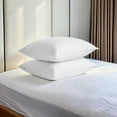 thumbnail image 7 of Peace Nest Goose Feather Down Pillows King Size Set of 2, 100% Cotton Cover Hotel Collection Pillows for Sleeping, 2 Packs Bedding Bed White Pillow Inserts for Back, Stomach or Side Sleepers, 7 of 7