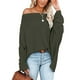 thumbnail image 2 of Top informal de punto para mujer, cuello redondo, manga larga, cuello redondo, manga larga, Top de punto, Top de punto de manga larga, verdadera excelencia, 2 of 13