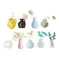 thumbnail image 3 of 14/12/10/9/8/6/4/3/2/1 Pieces Mini Vase Magnets Mini Ceramic Vase Refrigerator Magnets 3D Plant Magnets for Refrigerator Kitchen Locker office Decoration, 3 of 9