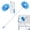 Blue 4.6ft, variant on Ceiling Fan Cleaner Duster – Double Sided Microfiber Duster with Extension Pole for High Ceilings, Fan Blades, Furniture, Blinds
