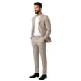 thumbnail image 3 of Men’s Double Breasted Peak Lapel 2 Piece Suit Set, Slim Fit Dress Suit, 3 of 4