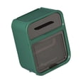 thumbnail image 4 of Toilet Paper Storage Box, Durable Wall Mounted Tissue Box Space Saving  For Office Green, 4 of 8