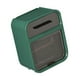 thumbnail image 4 of Caja de pañuelos montada en la pared, gran capacidad, impermeable, elegante, decorativa, práctica caja de almacenamiento de papel higiénico para el hogar, baño, verde, 4 of 5