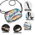 thumbnail image 3 of FORMRS Mini Crossbody Bag for Women Adjustable Rope Shoulder Casual Phone Purse, Yellow Sardines Pattern, 3 of 7
