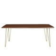 thumbnail image 4 of Modway Ardor 74" Live Edge Acacia Wood and Metal Dining Table in Gold/Walnut, 4 of 10
