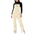 thumbnail image 3 of Women's Ski Bibs Snowboard Pants Snow Bib Tight Overalls Outdoor Bibs Ski Pants Waterproof Insulated Ripstop Sport, 3 of 9