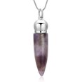 thumbnail image 2 of Bullet Cremation Jewelry for Ashes White Howlite Turquoise Urn Necklaces for Ashes Cylinder Ashes Memorial Gift, 2 of 7