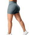 thumbnail image 2 of YEOREO Pantalones cortos de entrenamiento sin costuras para mujer, de cintura alta, intensifican el entrenamiento para correr, yoga, gimnasio, 2 of 4