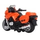 thumbnail image 4 of Motocicleta de juguete a escala 1:16, de aleación, con sonido y luz, modelo educativo portátil para niños, color naranja, 4 of 14