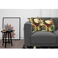 thumbnail image 3 of Ambesonne Monstera Throw Pillow Cover 2 Pack, Mid Century Abstract Sun, 18", Beige Burnt Orange Black, 3 of 7