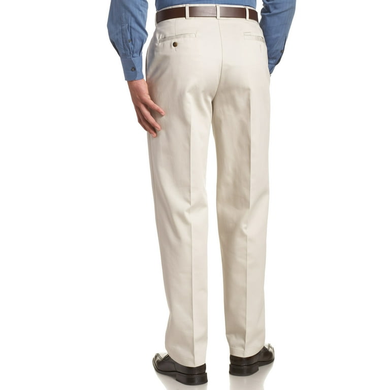 NEW Beige Sands Mens Size 38 Classic-Fit Flat Front Khaki Pants