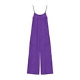thumbnail image 6 of Gamivast One Piece Jumpsuits for Women Backless Spaghetti Strap Wide Leg Jumpsuit Jumpsuits Soft Comfy Party Summer Beach Outfit Trendy Jumpsuit, 6 of 6