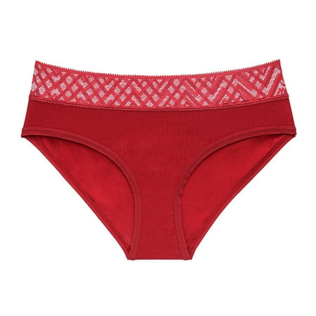 

KaLI_store Lingerie for Women Underwear for Women String Seamless Panties High Cut No Show Sexy Cheeky Panty Red 3XL
