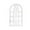White, variant on Abbracc Arched Window Pane Mirror Acrylic Arch Farmhouse Wall Mirror for Living Room Brown