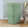 thumbnail image 4 of Sterilite 18 Gal Stackable Storage Tote with Handles, Crisp Green (32 Pack), 4 of 6