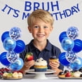 thumbnail image 2 of Bruh It's My 9th Birthday Decorations Blue Glitter Bruh It's My Birthday Banner Cake Topper Star Bruh I'm 9 Foil Balloon Banner for Funny Bday Party Supplies, 2 of 7