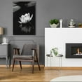 thumbnail image 5 of Epic Art 'Water Lily BW' by Istvan Nagy, Acrylic Glass Wall Art, 24"x36", 5 of 8