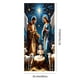 thumbnail image 3 of xihome Cubrepuertas navideño grande de polister, 90 x 200 cm, con diseño de Pap Noel., 3 of 6