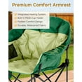 thumbnail image 2 of Slsy Oversized Heated Massage Camping Chair with Padded Armrests, 500 lb Weight Capacity, Portable Seat, Suitable for Camping, Picnics, and Outdoor Activities, 2 of 7