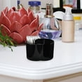thumbnail image 4 of Support de Coton Multi-Usage Support de Nettoyage de Maquillage Organisateur de Rangement à Double Compartiment Support de Coton Compact pour Salle de Bain, 4 of 8