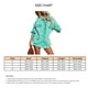 thumbnail image 5 of Camisa Cárdigan Manga Larga Solapa Bolsillo Botón Color Puro Casual Moda Top para Mujer Verde Turquesa XL, 5 of 5