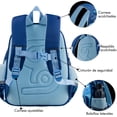 thumbnail image 4 of Mochila Escolar Kinder SQbags Tiburón Con Bolsa Transparente, 4 of 4